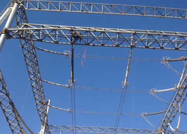 500kv Bus Support Substation Structure BS / EN S355JR / S235JR Material