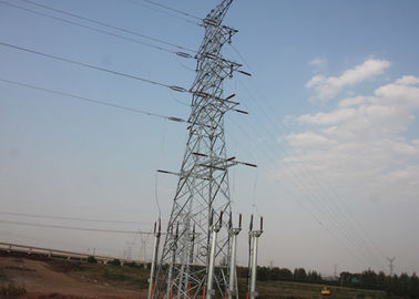 ASTM A572 66KV Electrical Transmission Steel Lattice Tower,  Galvanizated Power Tower