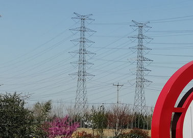 Suspension and Electric Pylon Lattice Steel Tower 220kv Double Circuit Power Transmission Line Steel Tower