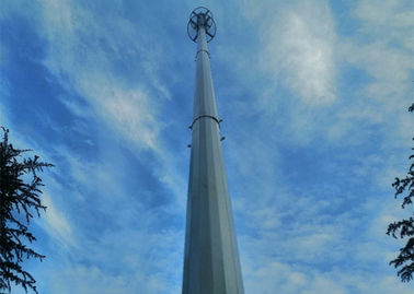 Tumpang tindih Monopole GSM Octagonal Telecom Steel Tower