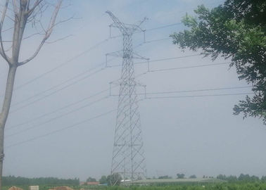 Menara Garis Lurus 132KV Tiang Baja Sirkuit Ganda Q345B