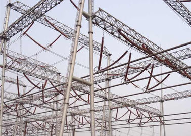 10 - 500kV Baja Struktur Substation Tenaga Listrik Untuk Peralatan Distribusi Daya