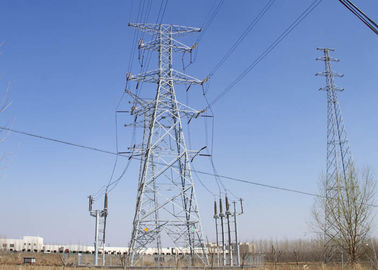 Power Distribution Angle Steel Tower High Tensile Steel Electrical Tower Pylon
