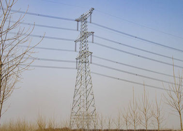 Power Distribution Angle Steel Tower High Tensile Steel Electrical Tower Pylon