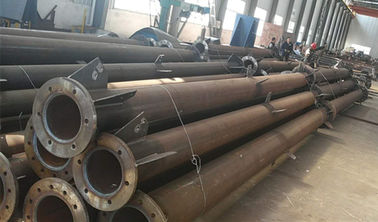 5 - 300KM /  60m 4-legged Hot Dip Galvanization Telecom Steel Tubular Tower for Mobile Communication
