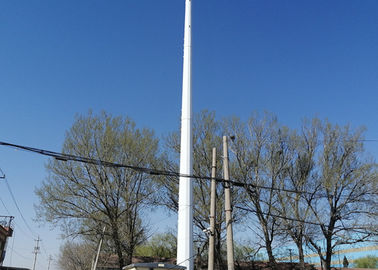 Low Alloy Metal Telecom Steel Towers , Q345B Monopole Telecommunications Tower