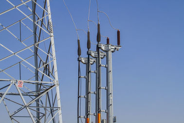 ASTM A572 66KV Electrical Transmission Steel Lattice Tower,  Galvanizated Power Tower