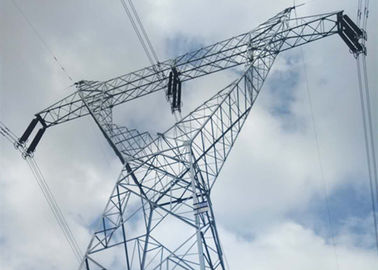 220KV ASTM A572 Angular Powerline Pylons Listrik