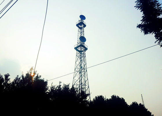 Menara Seluler Baja Sudut Kisi Kelas 50 ASTM A123