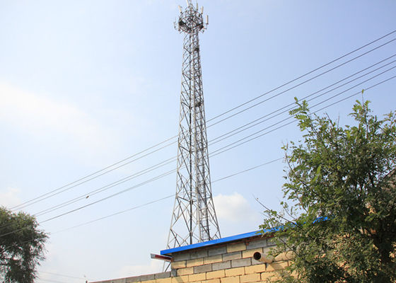 Self Supporting 40m Galvanized Angle Steel Tower Untuk Komunikasi